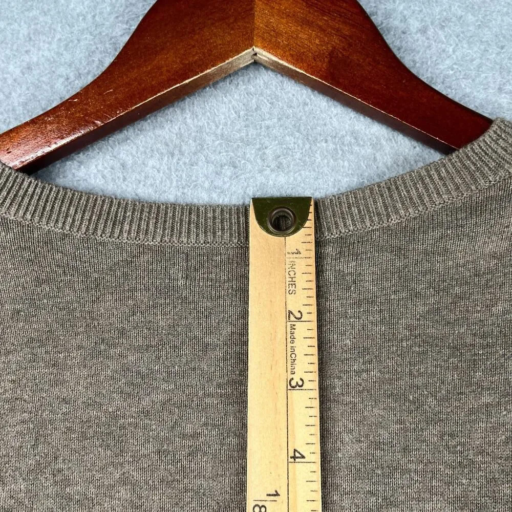 Banana Republic Sweater Casual Red Diamond Beige V Neck Mens Large Preppy